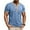 A-Blue1031, variant on XIAONU Men's Contrast Trim Henley Shirt Slim Short Sleeve Henley Neck Pullover Tee Breathable Casual Daily Tops