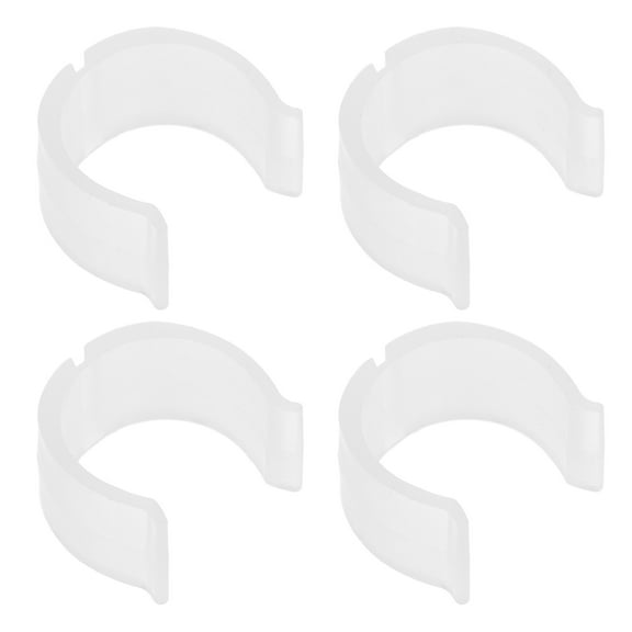 Phenofice White Plastic Curtain Rod Bracket with Anti- Grip, Holder for Home Decor and Window Treatments