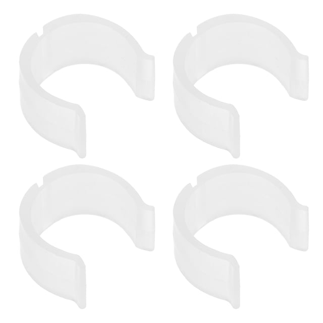 Miangastore 4pcs Curtain Rod Holder Fastener Ceiling Curtain Rod Brackets Buckle Curtain Rod Ceiling Mount Curtain Holders Buckle Curtain Bar Holder Buckle