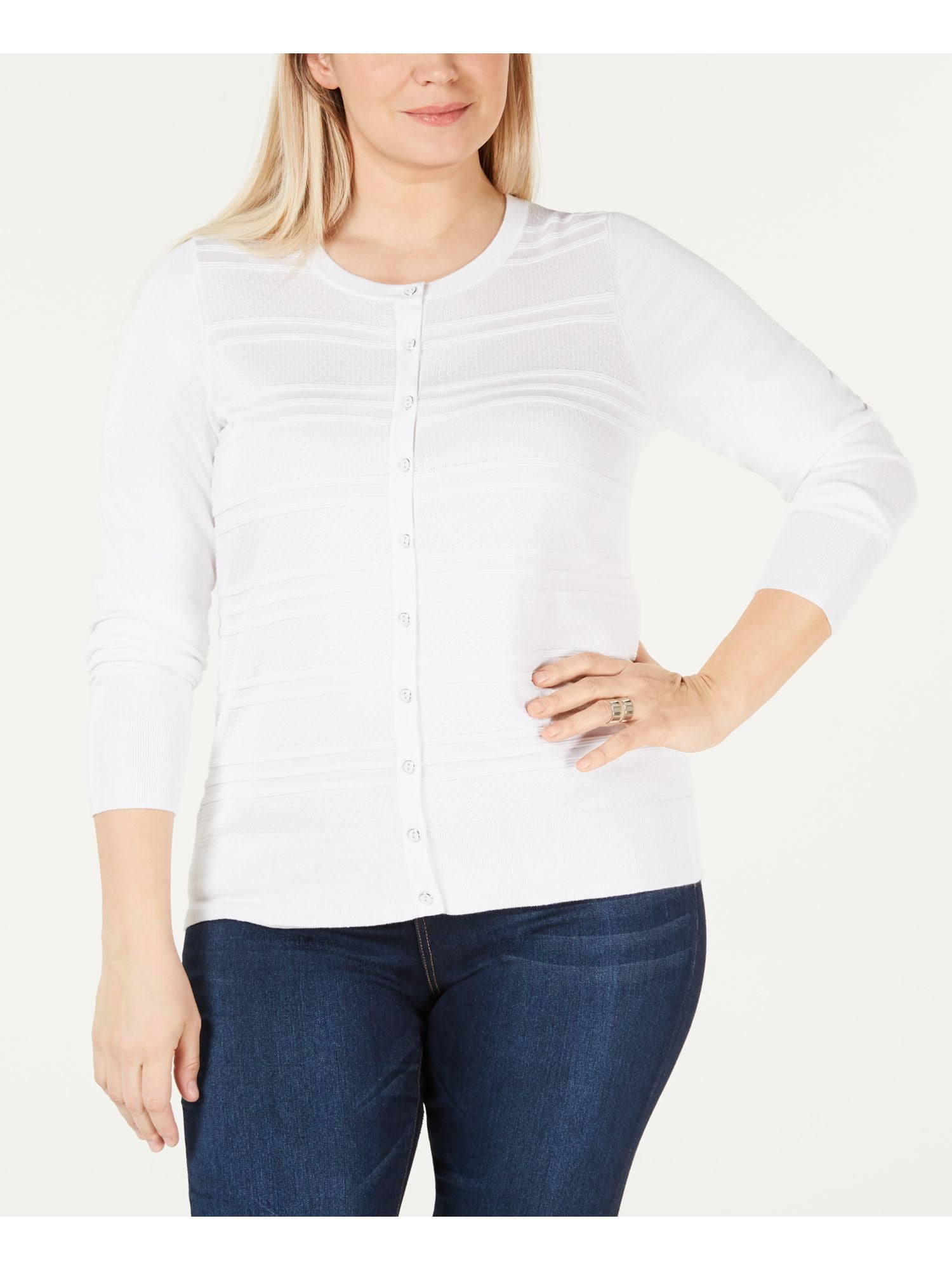 CHARTER CLUB $45 0535 White Layering 