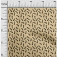 thumbnail image 2 of oneOone Georgette Viscose Dark Beige Fabric Leaves Sewing Fabric By The Yard Printed Diy Clothing Sewing Supplies 42 Inch Wide, 2 of 4