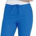 thumbnail image 2 of Landau Essentials Flare Leg Scrub Pants for Women: Classic Relaxed Fit, Drawstring/ Elastic Waist 8335, 2 of 6