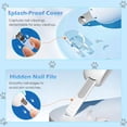 thumbnail image 4 of Oazouf Cat Nail Clippers with Adjustable Trimming Hole & Hidden Nail File, Safety Pet Claw Trimmer for Small Medium Cats Dogs Rabbits Birds, Blue, 4 of 9