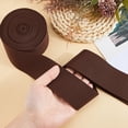 thumbnail image 3 of 6 Yards Polyester Elastic Band Coconut Brown Elastic Ribbon Knit Elasticity Tape 2 Inch Wide Sewing Strap for Waistbands Pants Clothes and Crafts DIY, 3 of 5