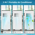 thumbnail image 6 of Kselythan 8000 BTU Portable Air Conditioner, 3-in-1 Portable AC Units with Remote Control, Room Air Conditioner with Cool, Dehumidifier and Fan Function, 6 of 7