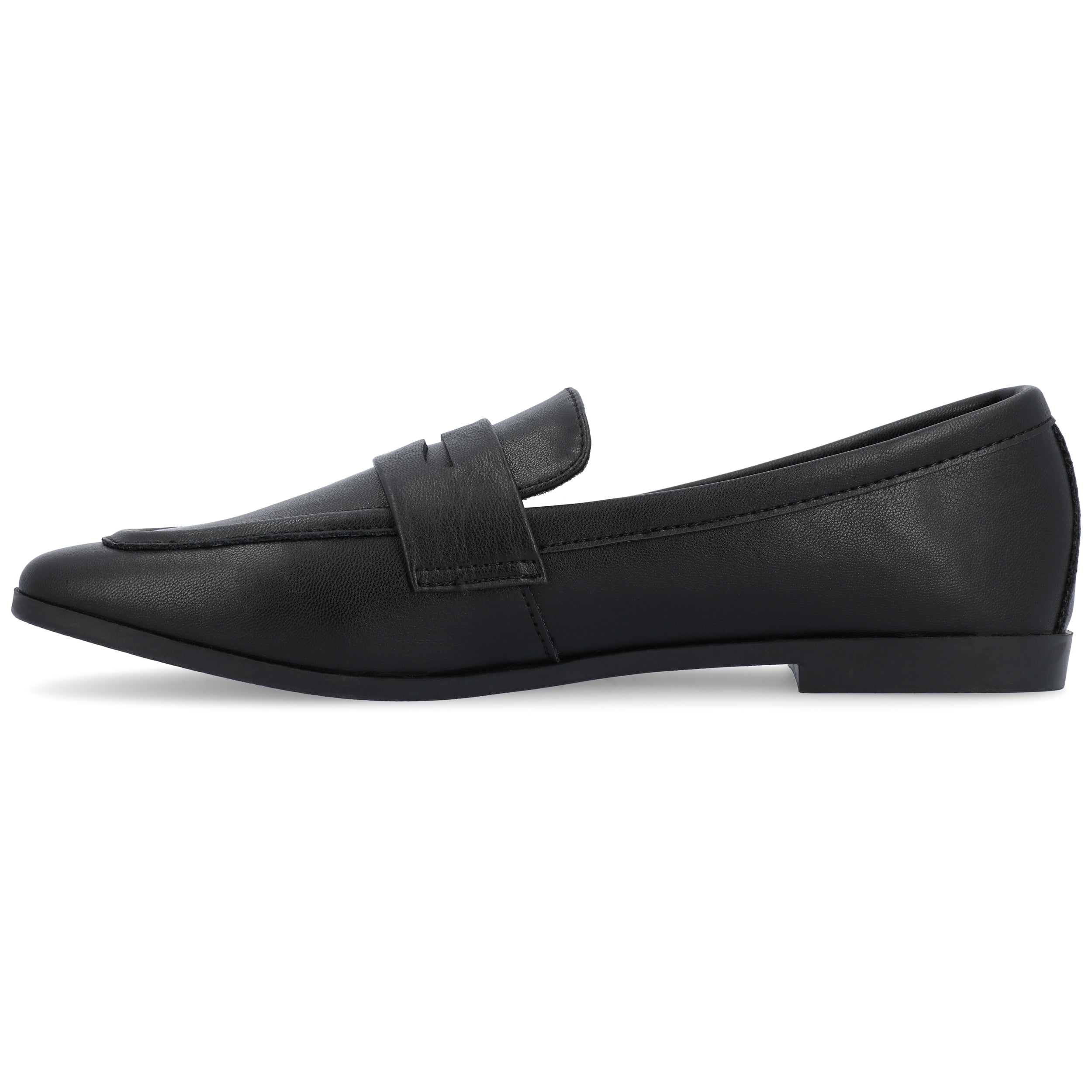 Journee Womens Myeesha Loafer Slip On Square Toe Dress Flats