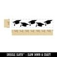thumbnail image 2 of Graduation Caps School College Rectangle Rubber Stamp Stamping Scrapbooking Crafting - Large 3.75in, 2 of 7