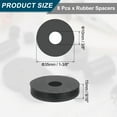 thumbnail image 2 of 8Pack Thick Rubber Spacer, 1-3/8 Inch OD x 3/8 Inch ID x 9/16 Inch Thickness, 2 of 6