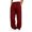 Red, variant on JIAYUE Men's Pants Casual Jogger Solid Color Knit Straight Leg Trousers Elastic Waist For Everyday Comfortable And Relaxed Fit Breathable Summer Outdoor Lightweight Wear