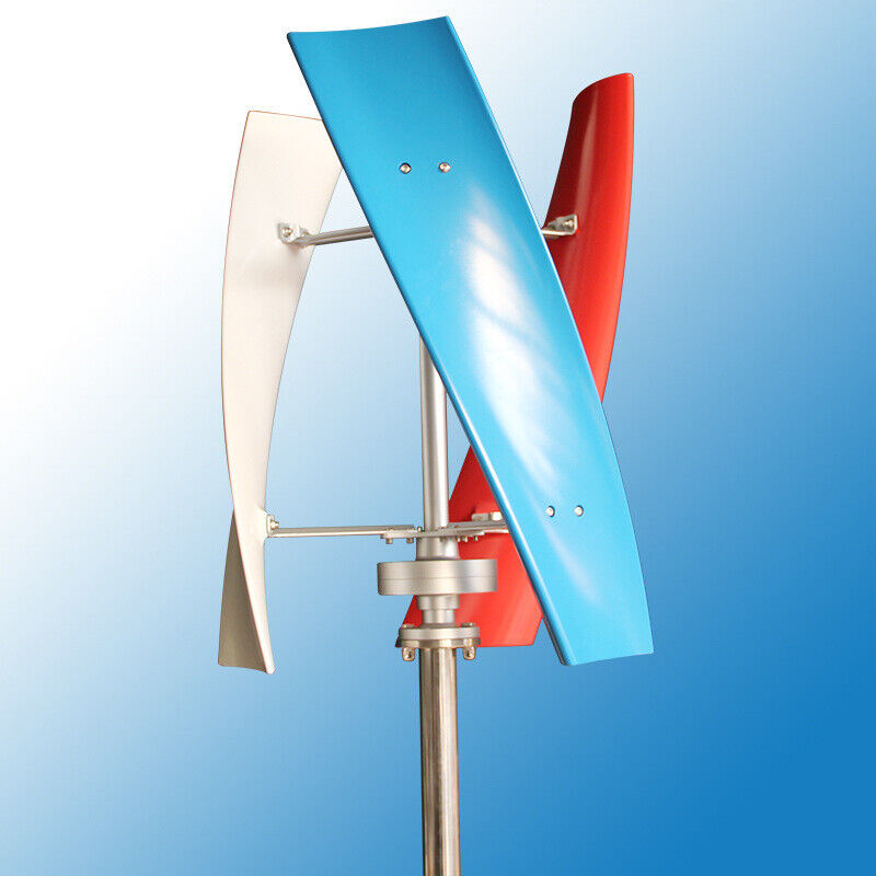SHZICMY 400W Wind Power Turbine Vertical 3 Blades Helix Wind Generator with Controller 12V