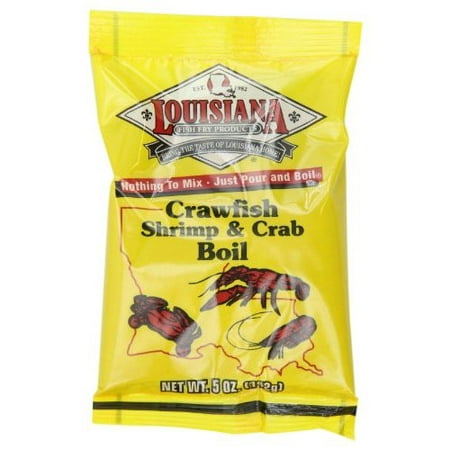 Louisiana Fish Fry Crawfish, Crab and Shrimp Boil, 5-Ounce