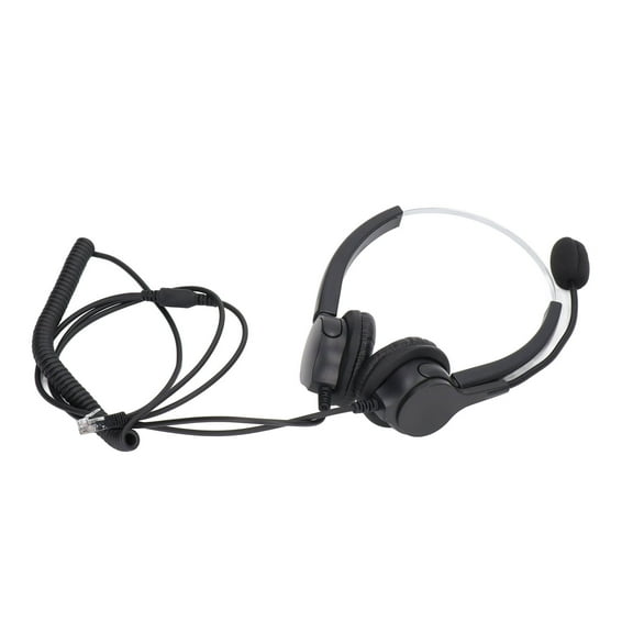 Wired Customer Service Headset Noise Reduction 3.5mm Connector Ergonomic Call Center Headphone with Microphone