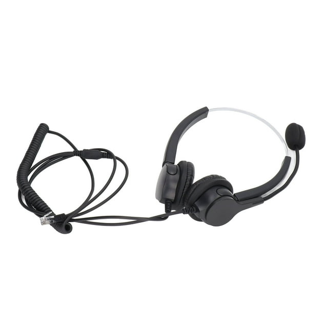 Communication Headphone,Call Center Headset Adjustable Call Center Headset Business Headset Dependable Performance