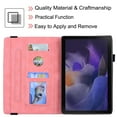 thumbnail image 5 of Allytech Case for Samsung Galaxy Tab A8 10.5 2021(SM-X200/X205), Multiple Viewing Angles Stand Protective Soft TPU Back Cover with Pen Holder/Card Slots Wallet Case for Galaxy Tab A8 2021, Pink, 5 of 5