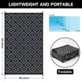 thumbnail image 2 of Waterproof Reversible Outdoor Rug, Plastic Straw Patio Camping Mat, 4'x6', 2 of 7
