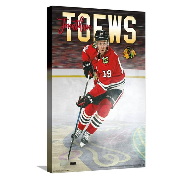 NHL Chicago Blackhawks - Jonathan Toews 17 Canvas Wall Poster, 14.725" x 22.375"
