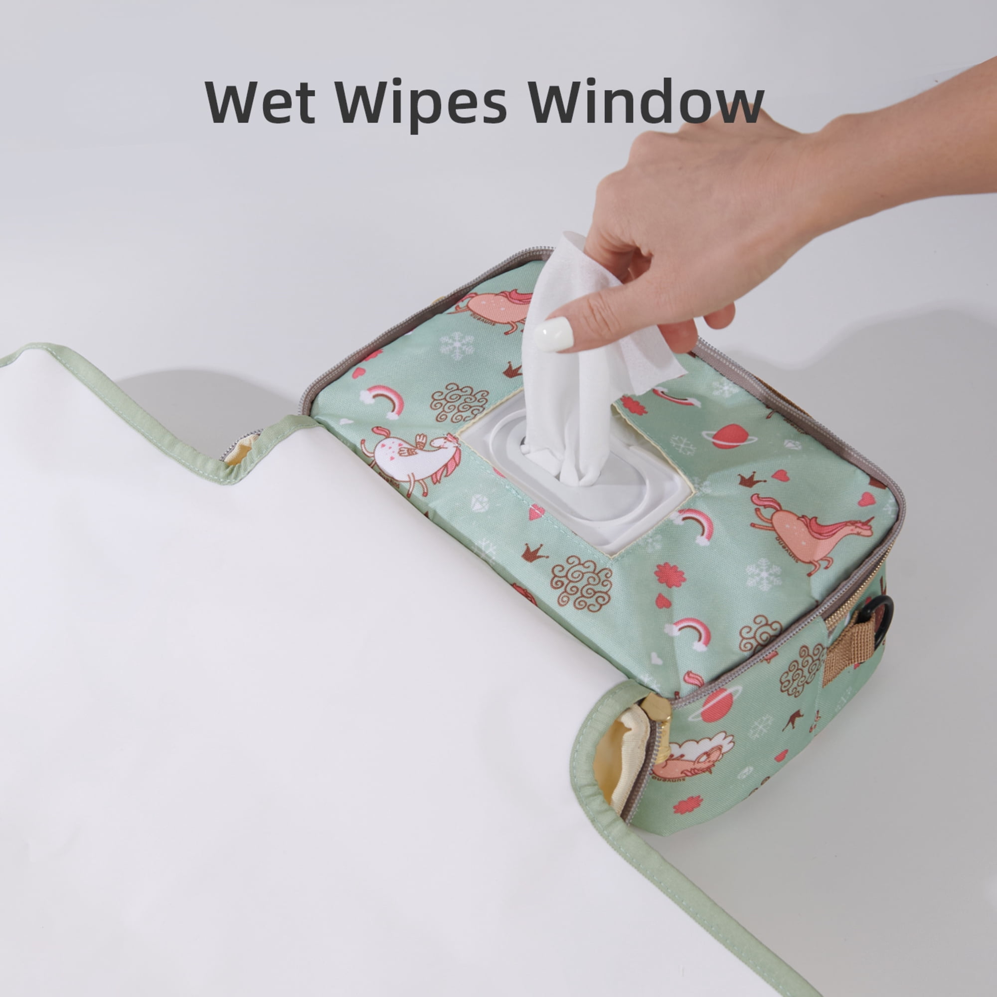 Sunveno Diaper Bag with Water-Resistant, Portable Changing Pad, 1 Count