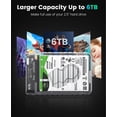 thumbnail image 4 of Carcasa de disco duro ORICO USB C a SATA III de 2,5 pulgadas, 6 Gbps, 4 of 8