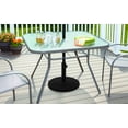 Mainstays 22 lbs Black Round Powder Coated Resin Patio Umbrella Base