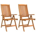 thumbnail image 2 of vidaXL Patio Folding Chairs Camping Garden Lawn Chair Solid Wood Eucalyptus, 2 of 27