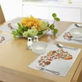 thumbnail image 4 of Ambesonne African Place Mats Set of 4, Map, Standard Size, Orange Brown, 4 of 6