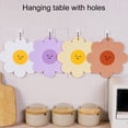 thumbnail image 4 of 6 pieces of anti-scalding, high-temperature table mats, coasters, flower-shaped silicone insulation mats. - combination:mixstyle2, 4 of 5