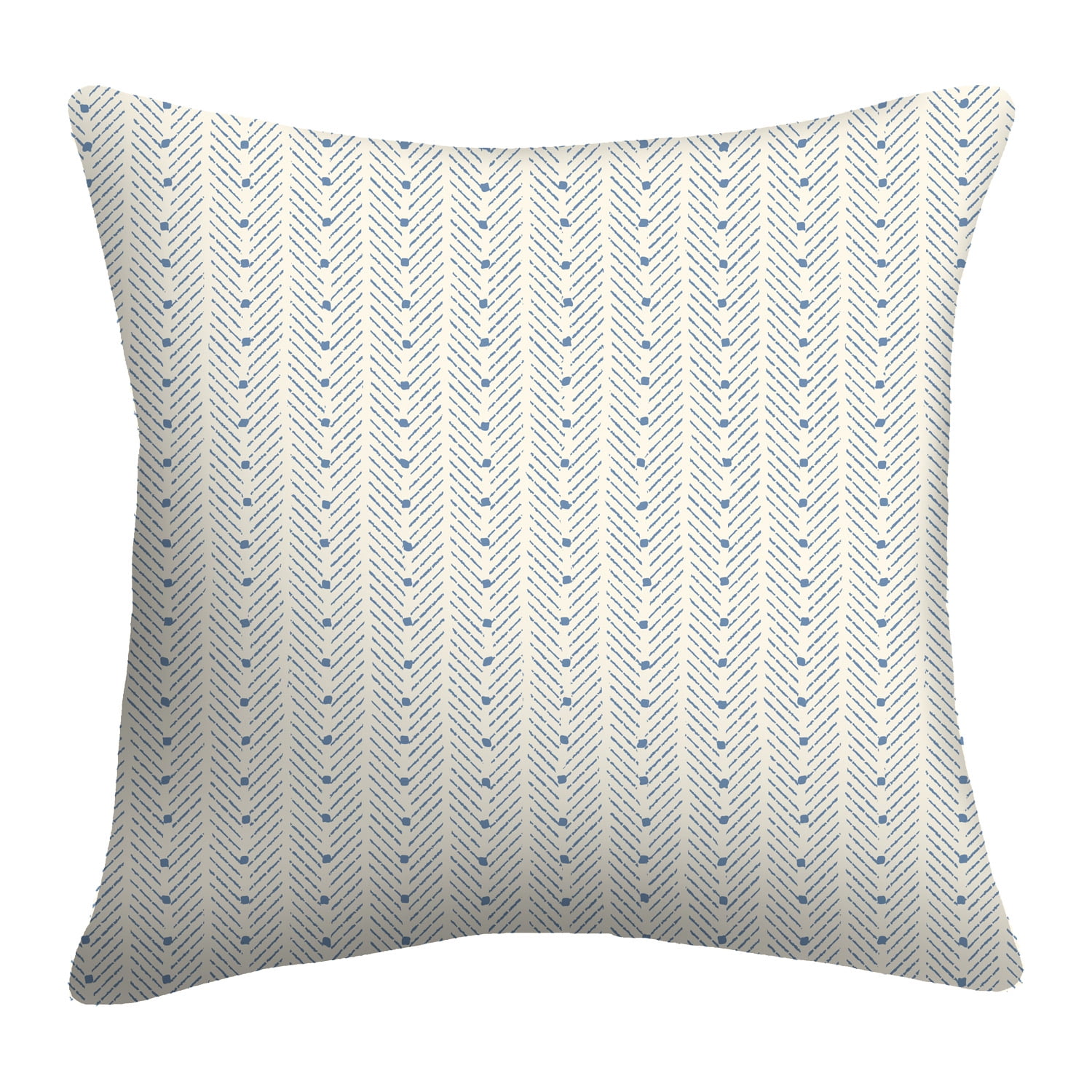 Mainstays 16 in x 16 in Texas Reversible Decorative Outdoor Throw Pillow, Beige/Blue
