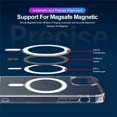thumbnail image 4 of 2 En 1 Para Carga Magnética Magsafe Cubierta Transparente IPhone 12 11 13 14 Pro Max Plus Tarjetero, 4 of 4