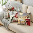 thumbnail image 4 of Fundas de almohada navideñas de invierno para sofá, decoración del hogar, 40/45/50cm, Papá Noel, Robin, pájaro, muñeco de nieve, 4 of 4