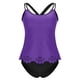 thumbnail image 5 of Traje de baño de dos piezas para mujer, estilo conservador, con un traje de baño de dos piezas ahuecado para mujer, trajes de baño tankini para mujer, traje de baño de 2 piezas para mujer, trajes de b, 5 of 9