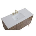thumbnail image 5 of Elegant Decor Boise 48" Engineered Stone Steel Bathroom Vanity in Walnut Brown, 5 of 5