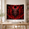 thumbnail image 5 of Menacing Draconic Entity Against Dark Eclipse Background, Spooky Gothic Fantasy for Dark Art Fans, Mystical Occult Home Decor, Halloween Gift Tapestry Wall Hanging for Bedroom and Gaming Room, 5 of 7