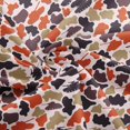 Rust Orange Color Cloth Manfei Rust Tank Fabric by the Yard 2 Yards, Orange Camo Sewing Fabric ...