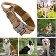thumbnail image 4 of Ledeak Tactical Dog Collar, Padded Breathable Soft Nylon Pet Collar with Heavy-Duty Metal Buckle, Adjustable Basic Military Dog Collar with Handle for Medium Large Dogs, 4 of 7