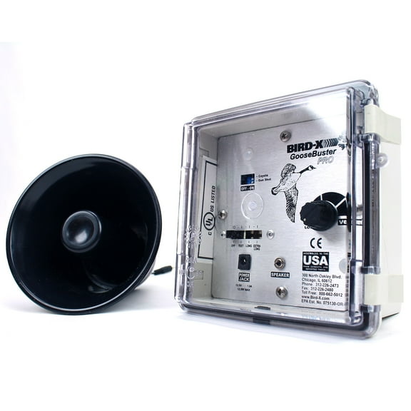 BIRD-X Electronic Goose Repeller Covers 2 Acres Repels Canada Geese Pest Control