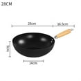 thumbnail image 1 of Non-stick Frying Pan for Flat Bottom Wok Iron Pots Kitchen Cookware 18-28CM, 1 of 11