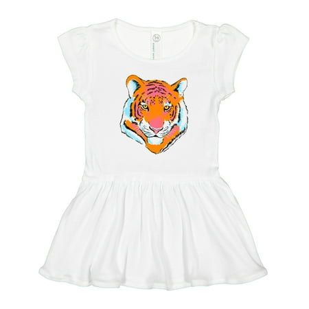 

Inktastic Tiger Head Gift Toddler Girl Dress