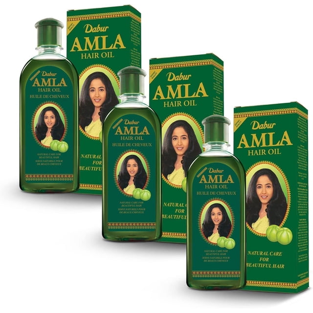Aceites para el tratamiento capilar Dabur Amla para hombres y mujeres, 500 ml x3