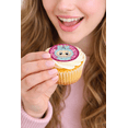 thumbnail image 5 of 24 Edible Monster Doll Cupcake Toppers, Wafer Paper (1.5”) DIY Cut & Place, Cute Pink Birthday Party Decorations for Girls, 5 of 5