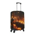 thumbnail image 3 of Fotbe Cool Fire Man Luggage Cover Protector,Suitcase Protector,Scratch and Dirt Resistant,Fits 18-32 Inch Luggage-Medium, 3 of 9