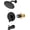 Matte Black, variant on Shower Faucet Set with Tub Spout,Bathtub Faucet Set Complete,Round Rainfall Shower Head,Tub and Shower Trim Kit with Solid Brass Rough-In Valve,6 Inch-Matte Black