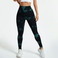 thumbnail image 4 of YDFCWXW Scrunch Lifting Leggings for Women Tummy Control High Waisted Workout Gym Seamless Impact Yoga Pants (Dark Green, L), 4 of 8