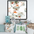 thumbnail image 3 of Designart 'Orange and Green Wildflowers I' Modern Framed Art Print, 3 of 4