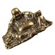 thumbnail image 1 of Golden Small Buddha Statue for Home Use Brass Material Desk Decorations with Details 6.5, 1 of 5
