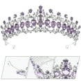 thumbnail image 4 of Miangastore Rhinestone Crown Zinc Alloy Bridal Style 1Pcs 6.3X6.3X2.0In, 4 of 8