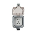 thumbnail image 2 of Prise de Charge, Accessoire Électrique Prise Étanche pour Extérieur 5 Trous, 2 Positions 2 Interrupteurs 6 Trous, 2 of 8