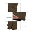 thumbnail image 3 of Little Donkey Andy Men's Waterproof Lightweight Rain Pants Breathable Windproof Hiking Golf Fishing Pants Coffee Liqueur XXL, 3 of 7