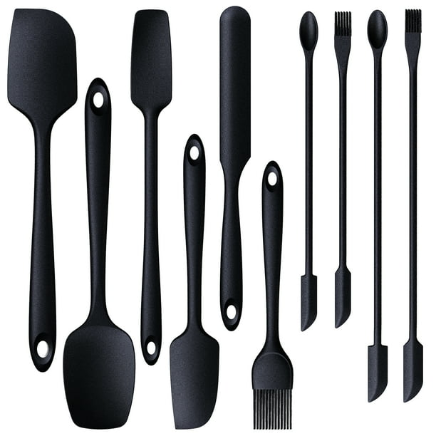 Silicone Spatula Set Heat Resistant Kitchen Silicone Scraper Spatulas & Mini Spatulas, All in