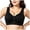 Black, variant on vigerkar Zip Front Closure Bra Wireless Support Comfort Full Coverage Back Smoothing No Underwire Bralettes Seamless (Khaki, 5XL)
