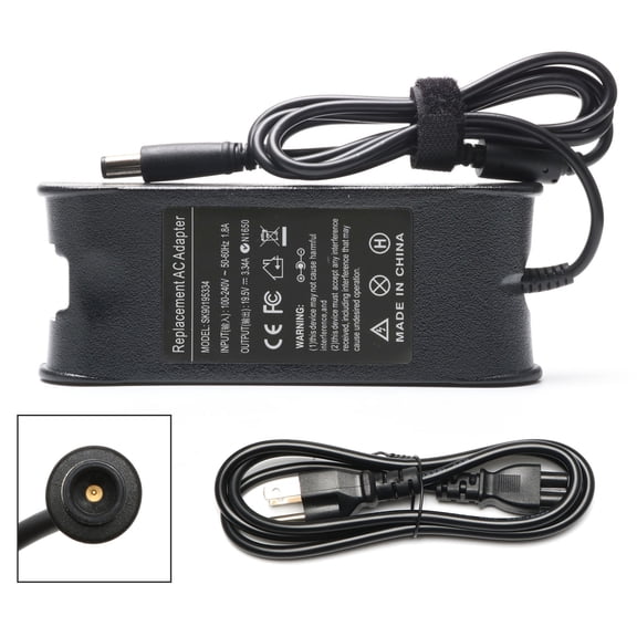 Ursulan 65W B-DL195V334-7450 Dell Laptop AC Adapter Charger 65 Watt 19.5v 3.34a LA65NS2-01 Compatible with 09RN2C 6TM1C HA65NS5-00 A065R039L 7.4mm Tip